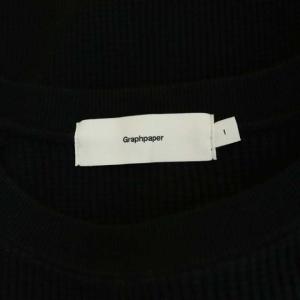 Graphpaper 20AW Waffle L/S Teeカットソー 1 ブラック