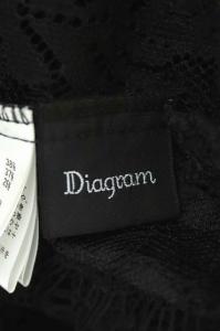 Diagram GRACE CONTINENTAL 19SS レースワンピース 36 ブラック