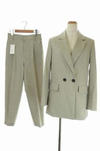 21SS スーツセットアップ S ライトグリーン