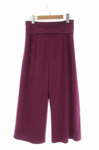 SYBILLA ラップデザインパンツ ワイドパンツ ハイウエスト M 紫 パープル