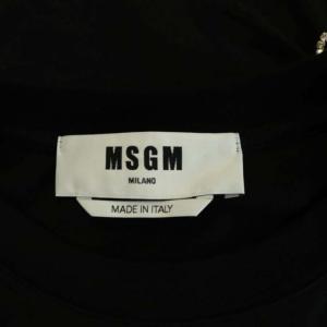 MSGM クルーネックビジュー装飾Tシャツ XS ブラック