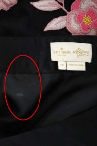 kate spade new york Nancie Skirt フラワー刺繍チュールスカート ブラック