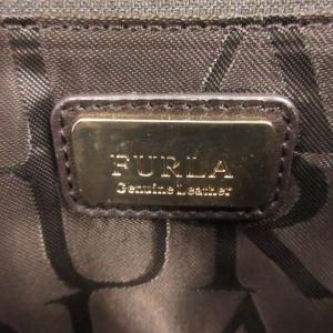 FURLA オリンピア バイカラーレザートートバッグ ベージュ