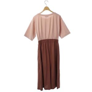 BLUE LABEL CRESTBRIDGE ユーティリティージャージ ドッキングワンピース 36 ピンク