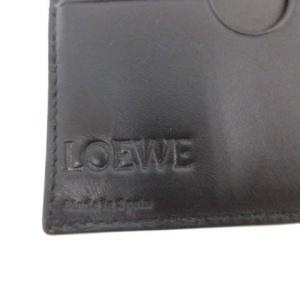 LOEWE LONG HORIZONTAL WALLET アナグラム 長財布 二つ折り レザー ブラック