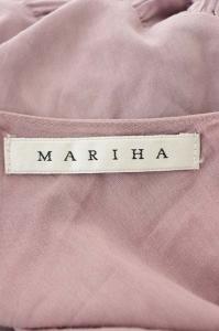 MARIHA ノースリーブギャザーロングワンピース ティアード フレア マキシ ピンク