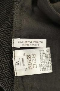 BEAUTY&YOUTH UNITED ARROWS マキシワンピース バックカシュクール リネン M ダークグレー