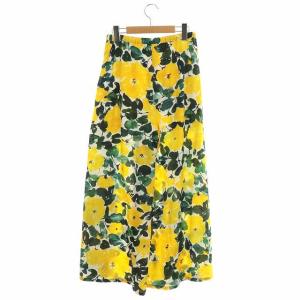 Grace Class 21SS ボタニカルフレアパンツ ワイドパンツ 花柄 36 マルチカラー