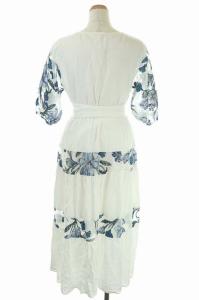 Diagram GRACE CONTINENTAL 21SS ワンピース フラワー刺繍 ロング ホワイト