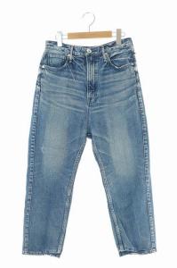 THE SOPHIE デニム パンツ テーパード ダメージ加工 ブルー