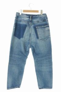 upper hights THE SOPHIE デニム パンツ テーパード ダメージ加工 ブルー