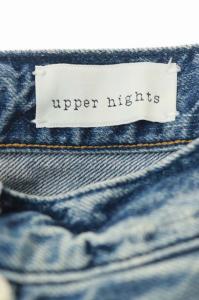 upper hights THE SOPHIE デニム パンツ テーパード ダメージ加工 ブルー
