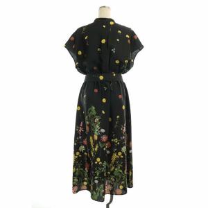Grace Class 21AW ツイルボタニカルワンピース ロング 花柄 バンドカラー 36