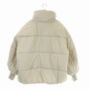 EVERYDAY I LIKE 20AW 中綿ジャケット アウター ダブルジップ ライトベージュ