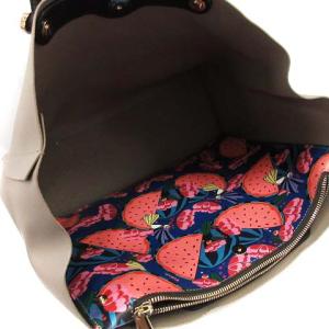 FURLA フェイクレザーロゴトートバッグ グレージュ