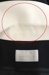 Grace Class 21SS バイカラーラップシャツワンピース ブラック