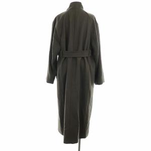 BEAUTY&YOUTH UNITED ARROWS メルトンスタンダードカラーベルトコート アウター ロング M 茶 ダークブラウン