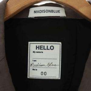 MADISONBLUE 18SS W6B LINEN PEARL ダブルテーラードジャケット フェイクパール 00 グレー