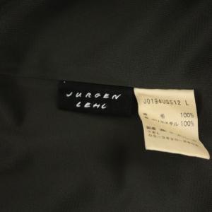 JURGEN LEHL タイトスカート ウールフリンジ ロング ブラック