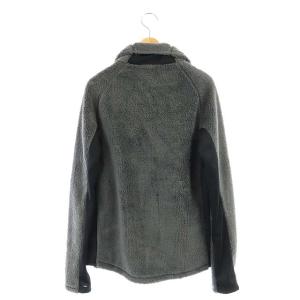 RIPVANWINKLE AVENUE別注 19AW FLEECE JERSEY ボアジャケットハイネック 切替 3 グレー 黒 ブラック