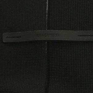 ATTACHMENT 21SS PE KNIT SINGLE RIDERS ライダースジャケット ブラック