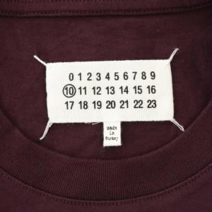 Martin Margiela 10 20SS Stereotype クルーネックTシャツ 半袖 バーガンディ S ボルドー
