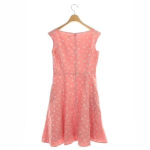 TOCCA フラワー刺繍ノースリーブワンピース フレア 00 ピンク