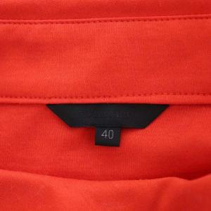 TO BE CHIC ビッグリボン装飾フレアスリーブカットソー 半袖 40 レッド