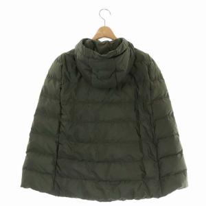 PRADA ダウンポンチョ フード 40 カーキ