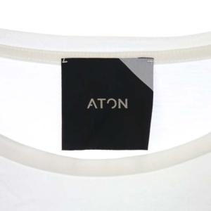 ATON SUVIN 60/2 ROUND HEM T-SHIRT プルオーバー ホワイト