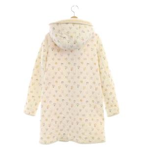 franche lippée cherir la femme ネコ柄キルティングミディアム丈ジャケット キルティングコート フード