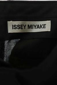 ISSEY MIYAKE 20AW 側章ラインウールパンツ テーパード ジッパーフライ M ブラック