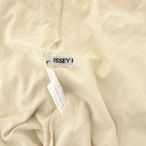 ISSEY MIYAKE カットソー ハイネック 七分袖 M ベージュ