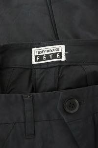 ISSEY MIYAKE FETE 19SS ストレッチナイロンテーパードパンツ 2 ブラック