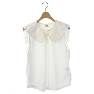 Scallop Coller Sleeveless カットソー S ホワイト