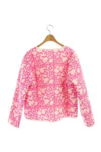 Ron Herman ×SZ blockprints エスゼットブロックプリント リバーシブルキルティングジャケット 総柄 中綿 白 ピンク オレンジ