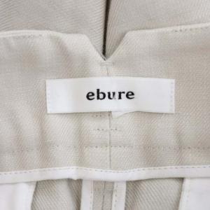 ebure ベルト付リネンスカート 40 ライトグレージュ