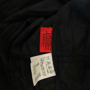 ISSEY MIYAKE HAAT シルク混コットンギャザーシャツ オープンカラー 長袖 2 ブラック