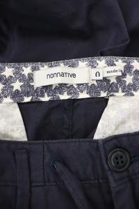 nonnative  DWELLER EASY RIB PANTS NN クロップドパンツ テーパード 0 ネイビー
