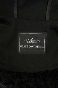 GRACE CONTINENTAL 20AW ライナー付きモッズコート アウター レース 切替 ボア 36 黒 ブラック