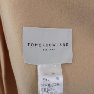 TOMORROWLAND 20SS リバーメルトン コクーンコート ノーカラー アウター ロング ウール ベージュ