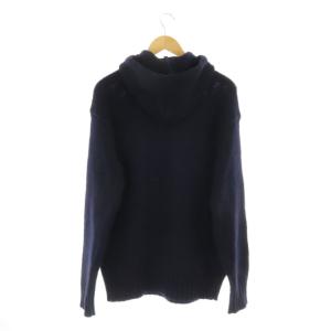 RALPH LAUREN ポロカントリー POLO COUNTRY 星条旗ニットパーカー 長袖 プルオーバー フード M 紺 ネイビー