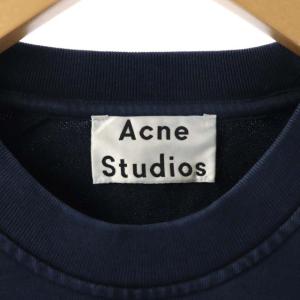 Acne Studios スウェット 長袖 USED加工 XXS ネイビー
