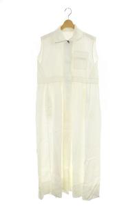 GOLDEN GOOSE anya maxi dress ワンピース ロング ノースリーブ ハイネック S ホワイト