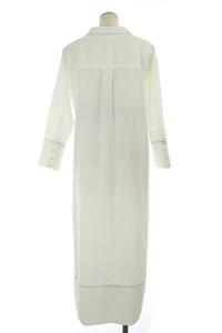 CELFORD ワンピース ロング ウエストリボン 長袖 38 白 ホワイト