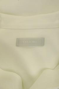 CELFORD ワンピース ロング ウエストリボン 長袖 38 白 ホワイト