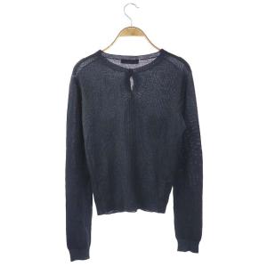 PRADA ニットカーディガン 40 チャコールグレー