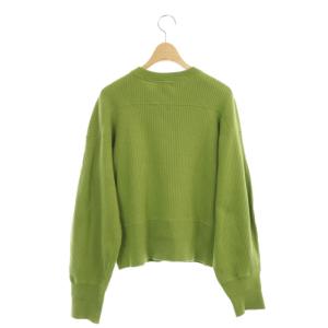 Shinzone ケープリンニットカーディガン F 緑 グリーン