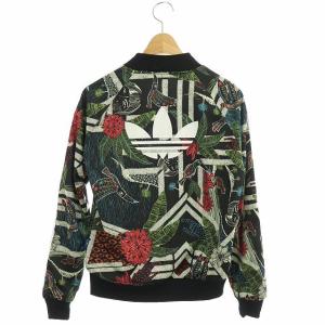 adidas Originals XILOFLORSTA ファームコラボ スーパースター ジャージ ジャケット ブルゾン 総柄 M 黒 ブラック マルチカラー