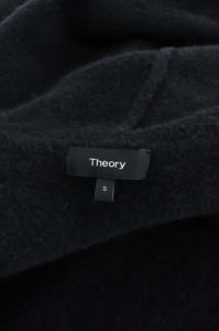 Theory AVALON HOODED COAT フード ニットコート コーディガン カーディガン 長袖 ロング S 黒 ブラック